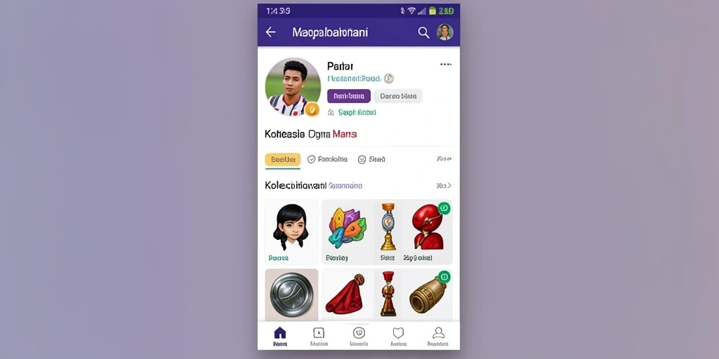 Pengaturan profil pengguna yang sederhana dan menarik.
